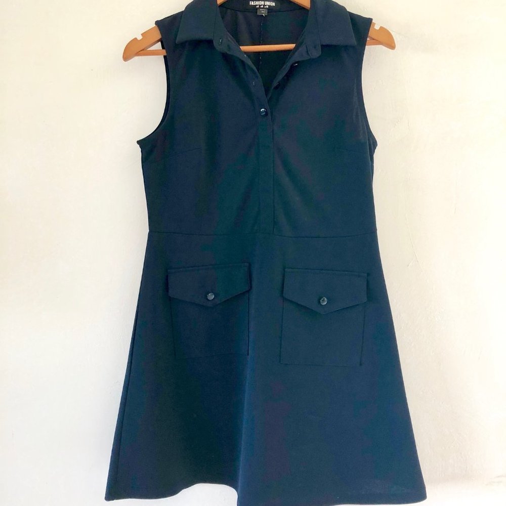 Cute and Simple Navy Career Dress Size Small